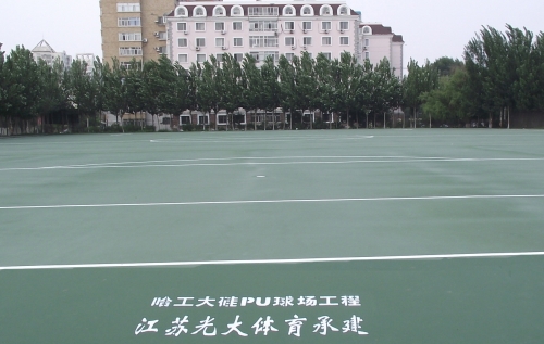 哈尔滨工业大学足球场地面硅GPU工程